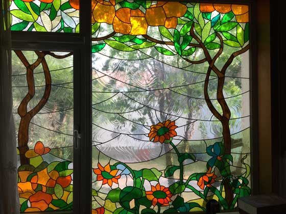 Stained glass window